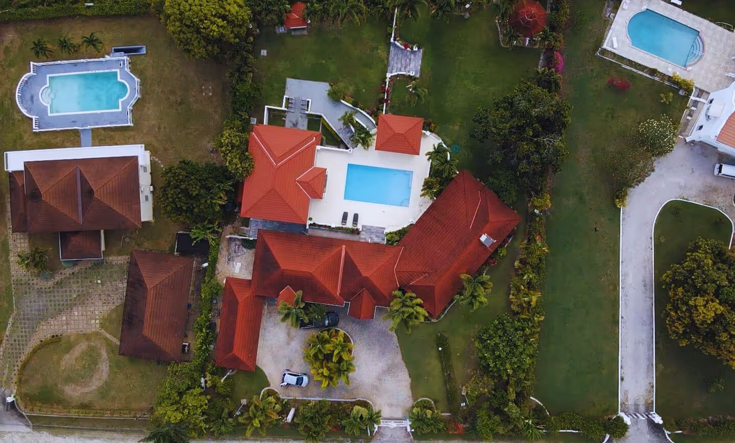 Soon Come Villa aerial view